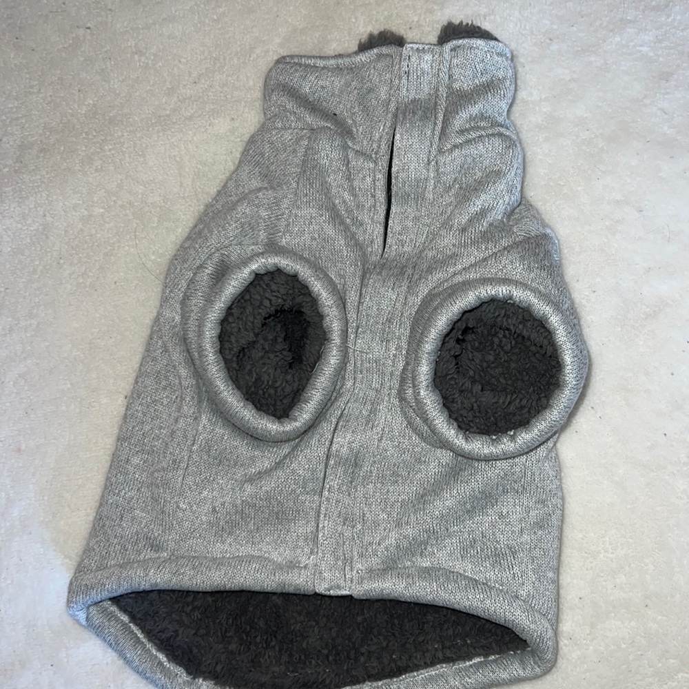 Size S fuzzy dog sweater